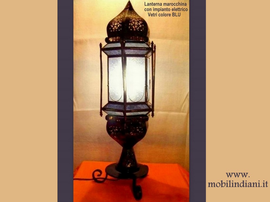 Lampade Lanterne Marocchine: Lanterna marocchina blu