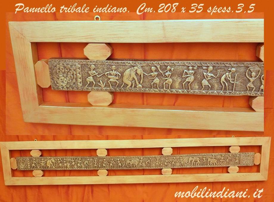 Porte Pannelli Tribali: Fregio indiano in legno
