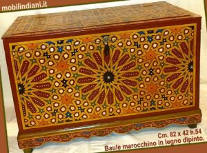 Baule Marocco dipinto (B-055)