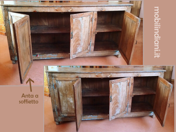 Credenza etnica quattro ante (CB-019)